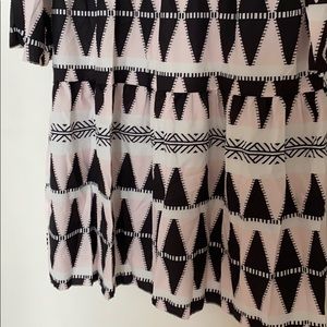 NWT black and pink O/S pull over dress